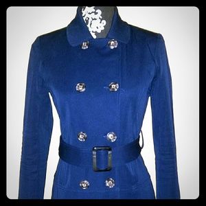 Crue belted trench jacket